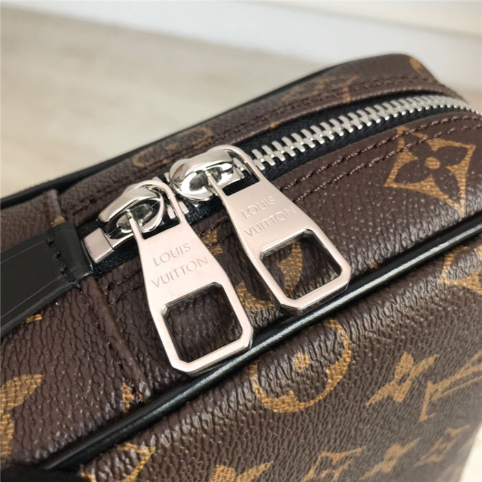 Louis Vuitton TOILET POUCH GM Monogram Macassar canvas High