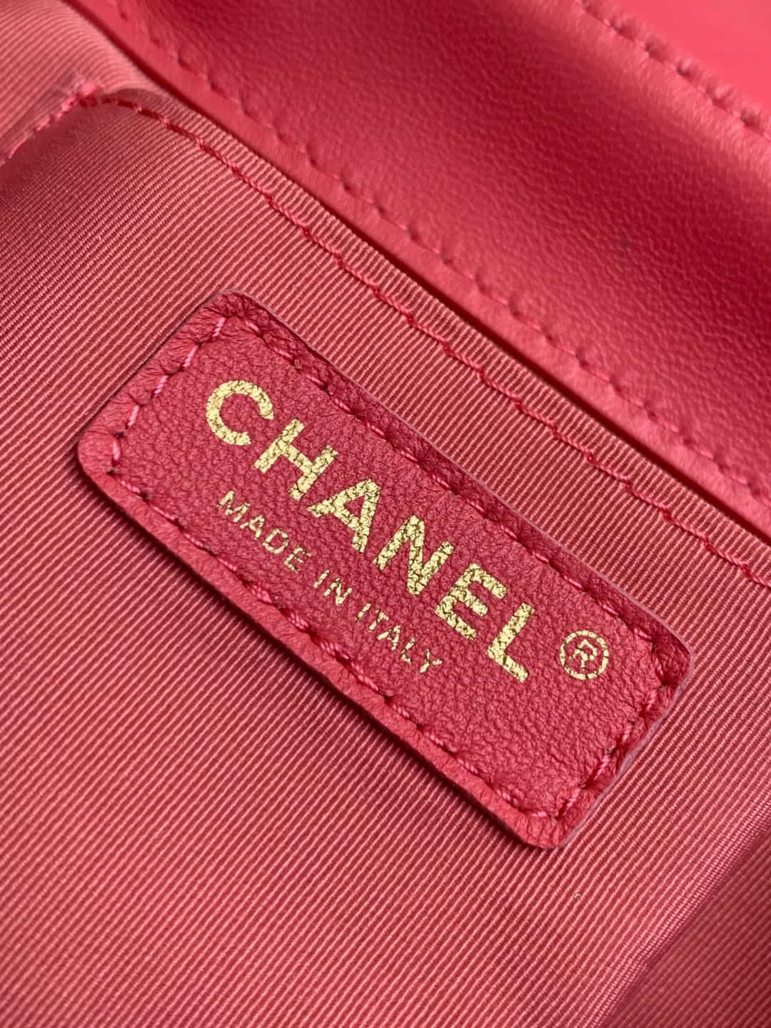 Chanel Medium Quilted Duma Backpack Lambskin AS3618 Rose Red A