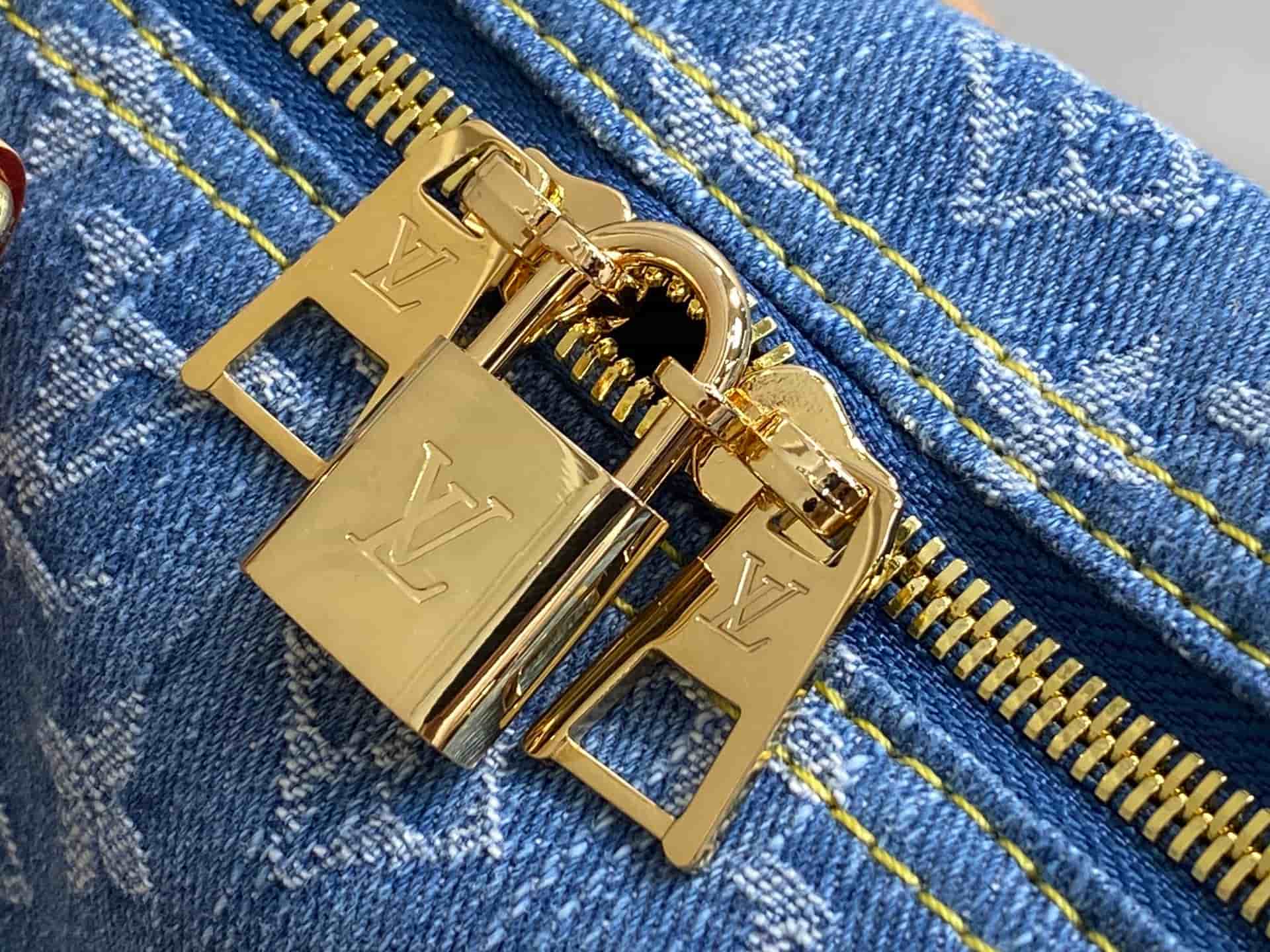 Louis Vuitton Speedy Soft 30 Monogram Denim M14430 High