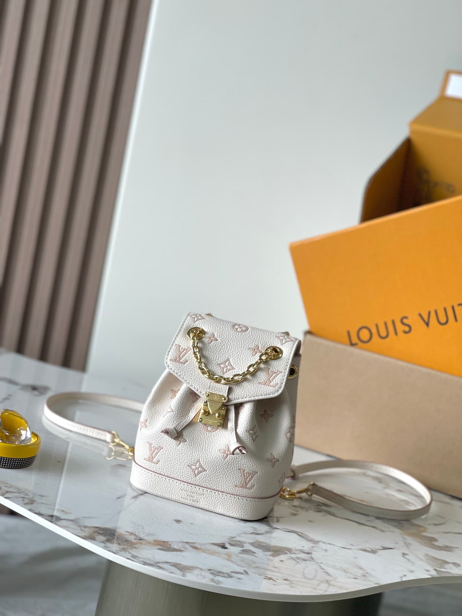 Louis Vuitton Nano Noé Backpack Bicolor Monogram Empreinte Leather M13656 Bicolor Eden TOP