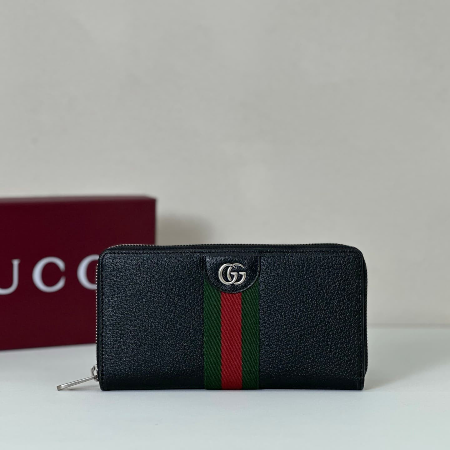 Gucci Ophidia zip around wallet Black 834694 High
