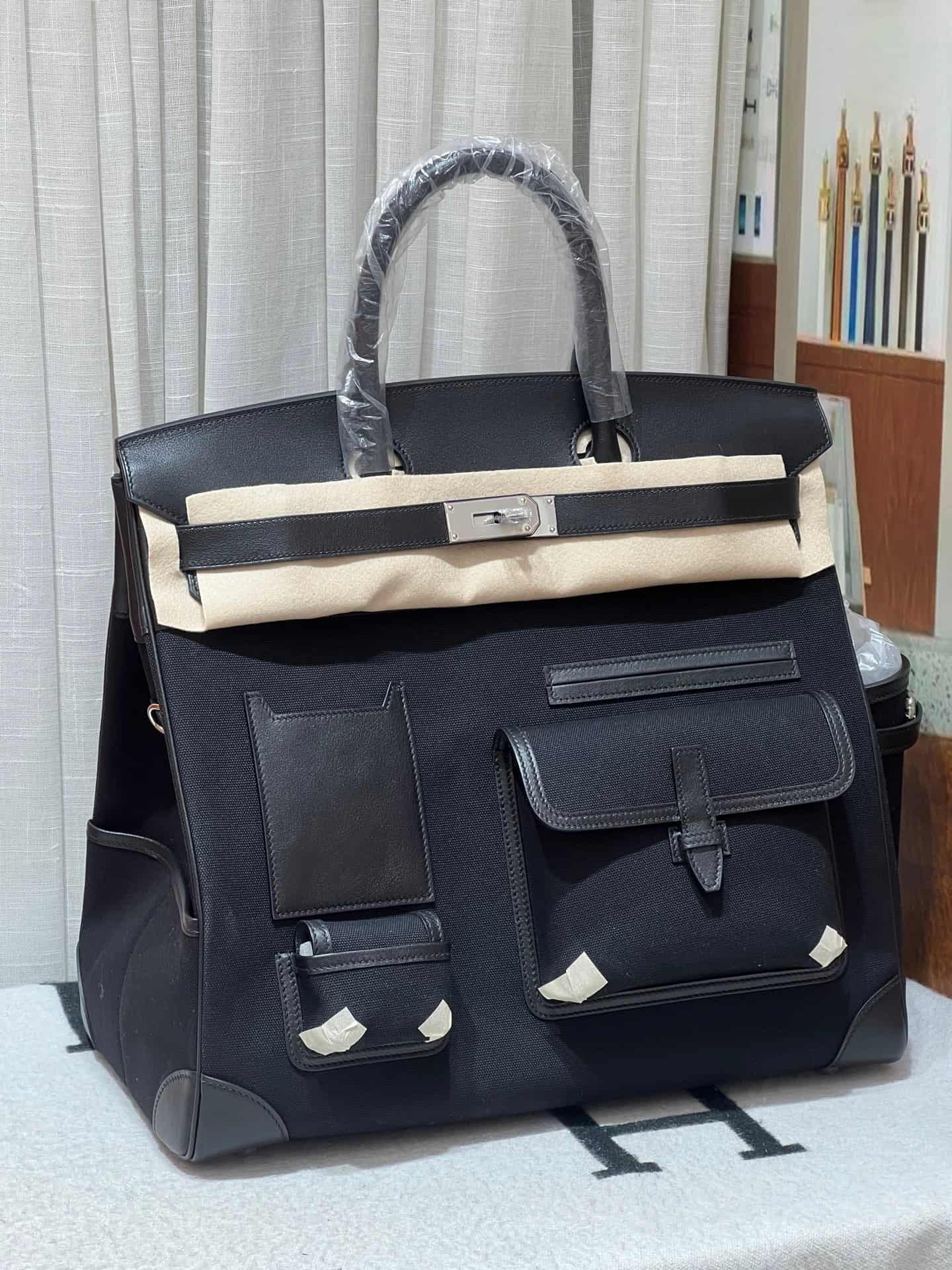 Hermes Birkin Cargo bag 40 Canvas & Swift Leather WAX High