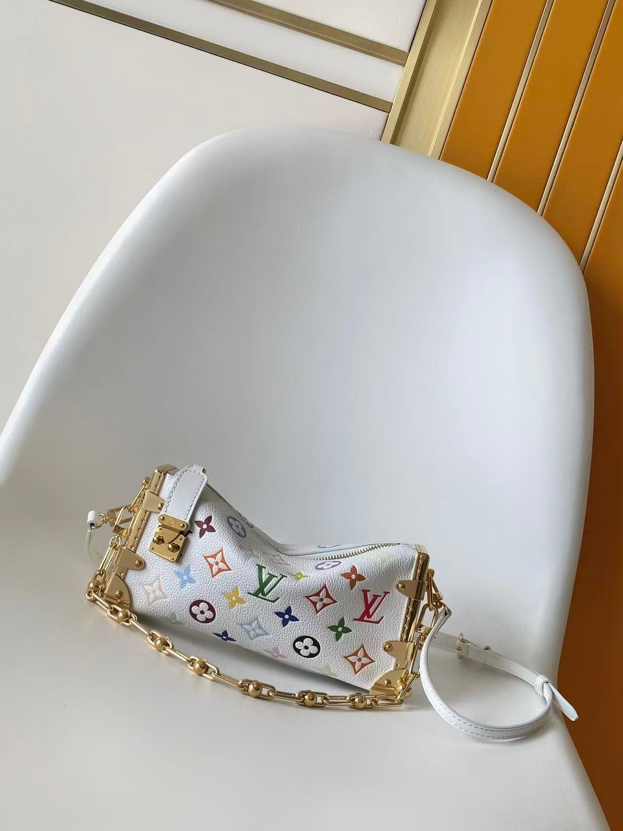 Louis Vuitton  x TM Slim Trunk Multicolor/White Cowhide leather M27737 High