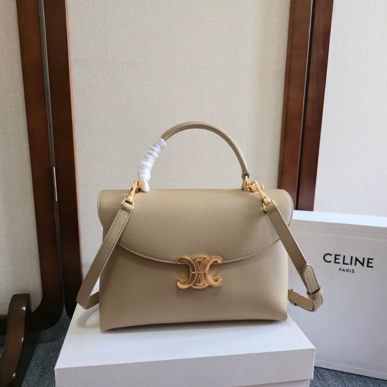 Celine Small Nino bag in Beige Supple Calfskin High