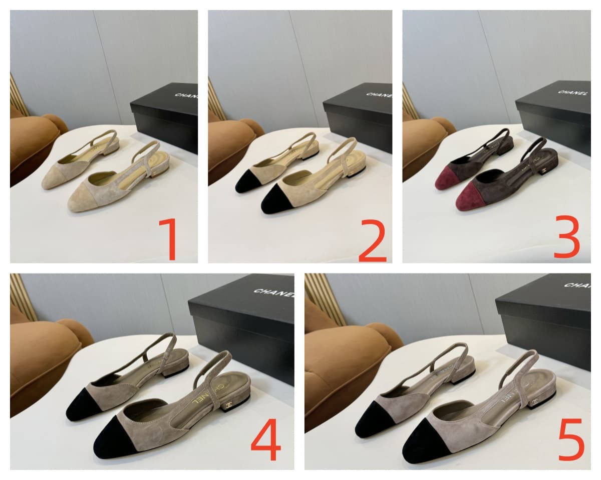 Chanel Slingback Pumps Low Women