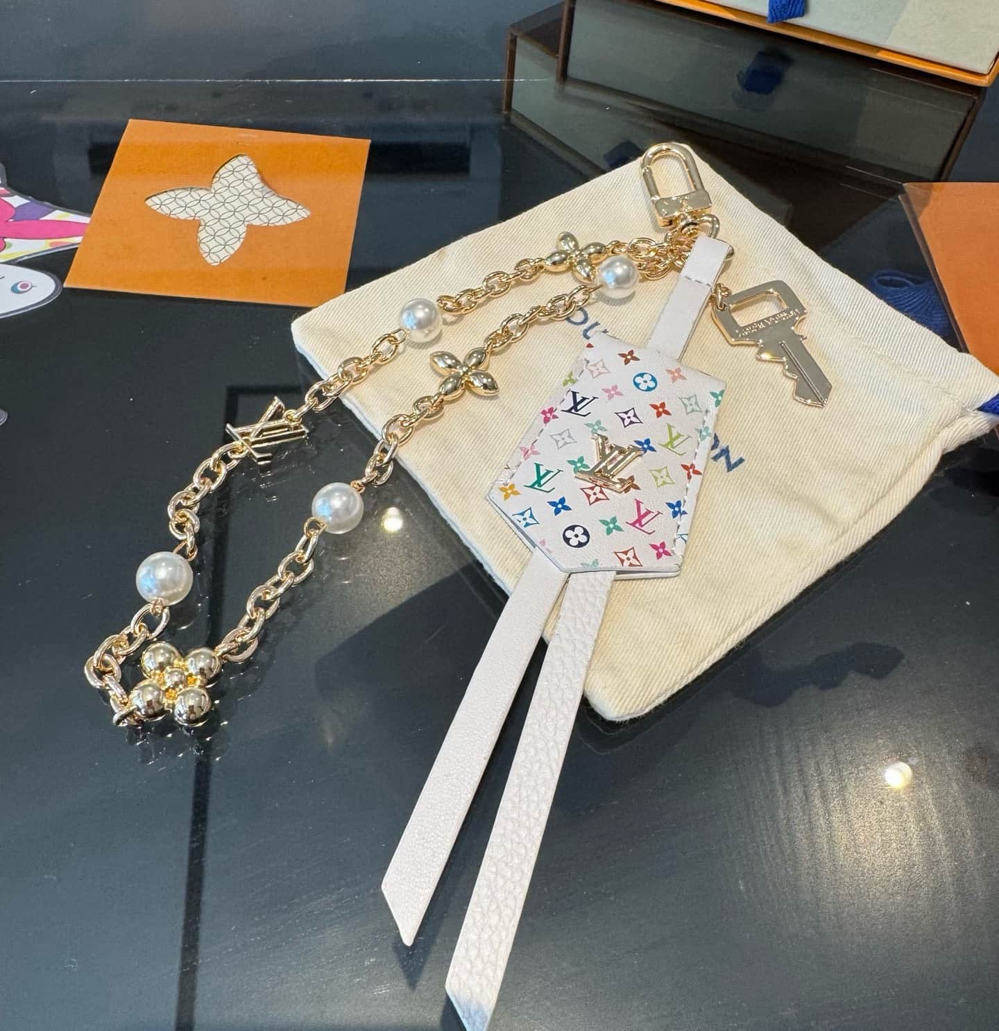 Louis Vuitton Midnight Pearls Stacking Bag Charms