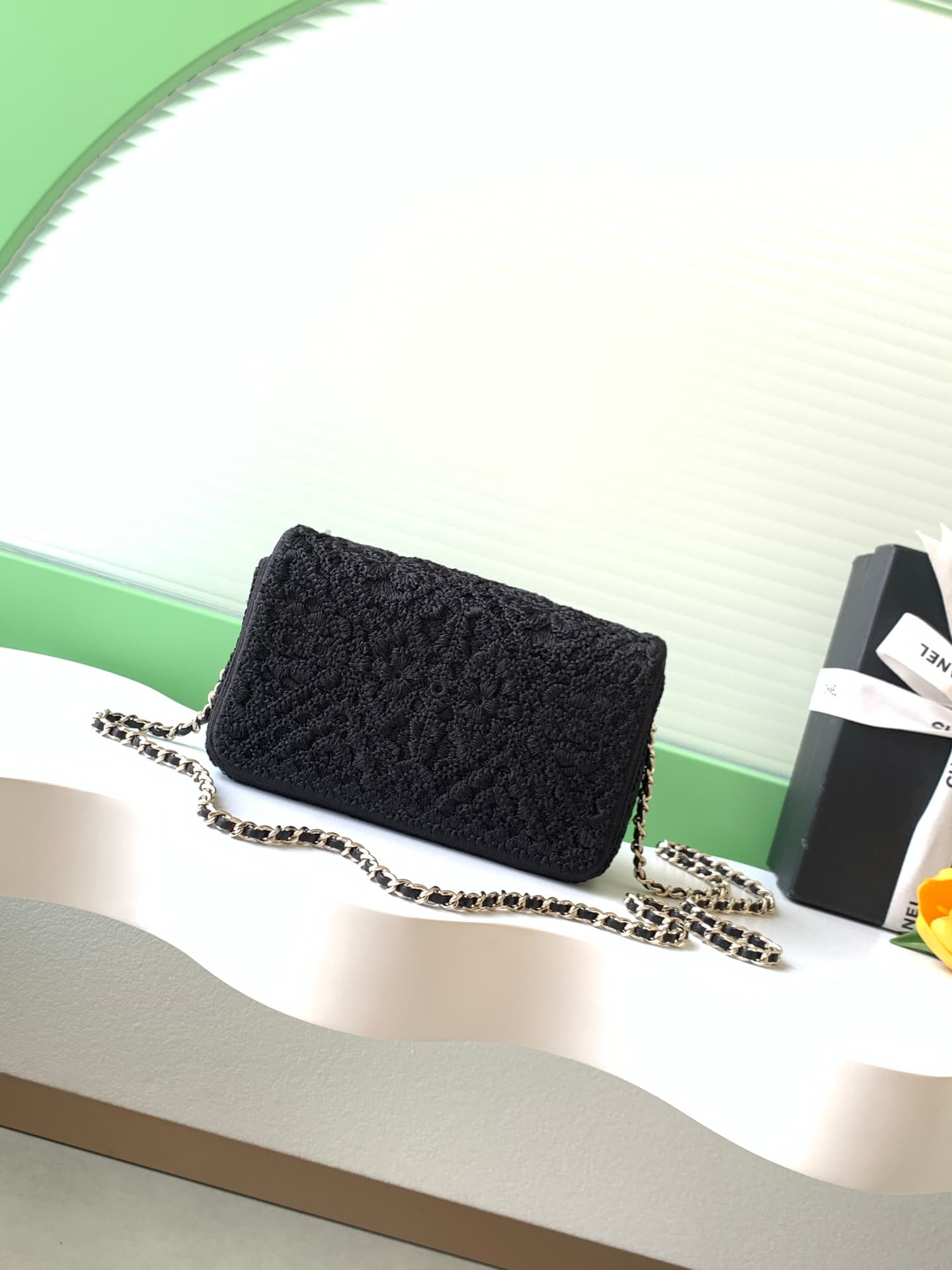 Chanel Small Flap Bag & Gold-Tone Metal Black AS4561 A