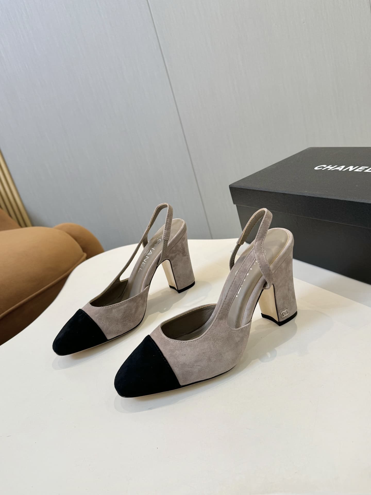 Chanel Slingback Pumps High Women