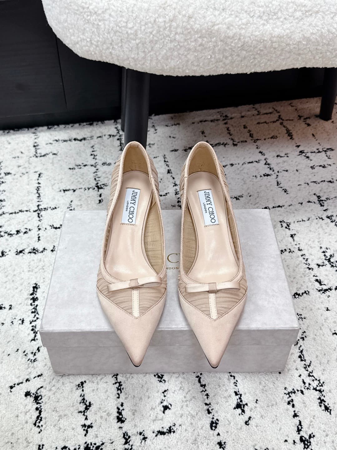 Jimmy Choo Love Mesh Tulle Pumps