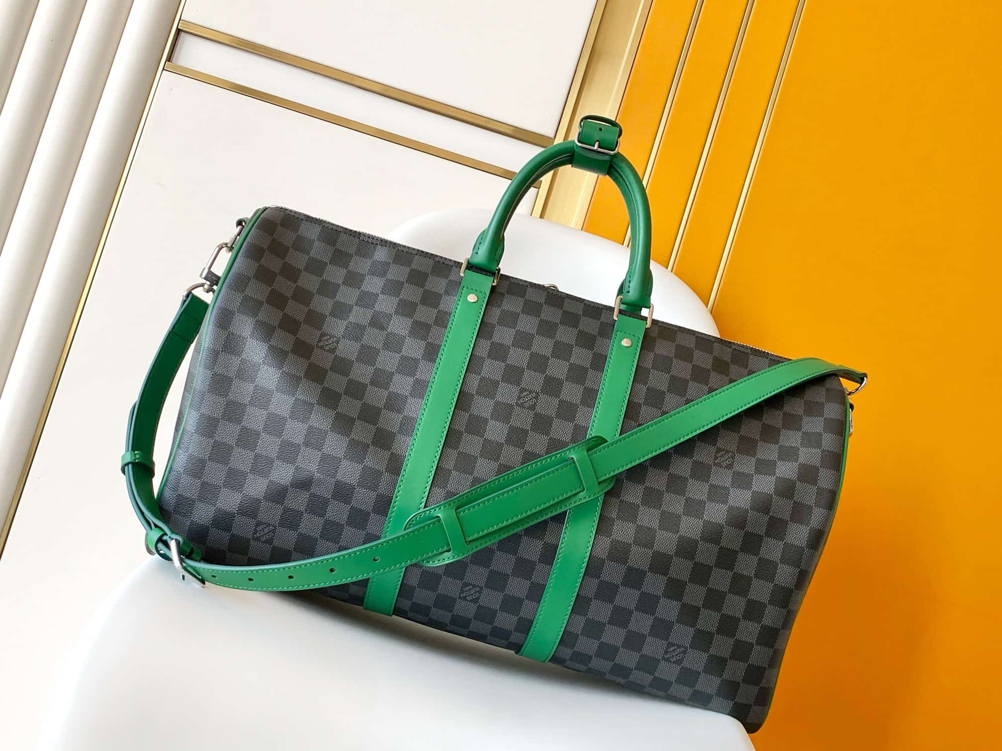 Louis Vuitton Keepall Bandoulière Damier Graphite coated canvas N40844 High