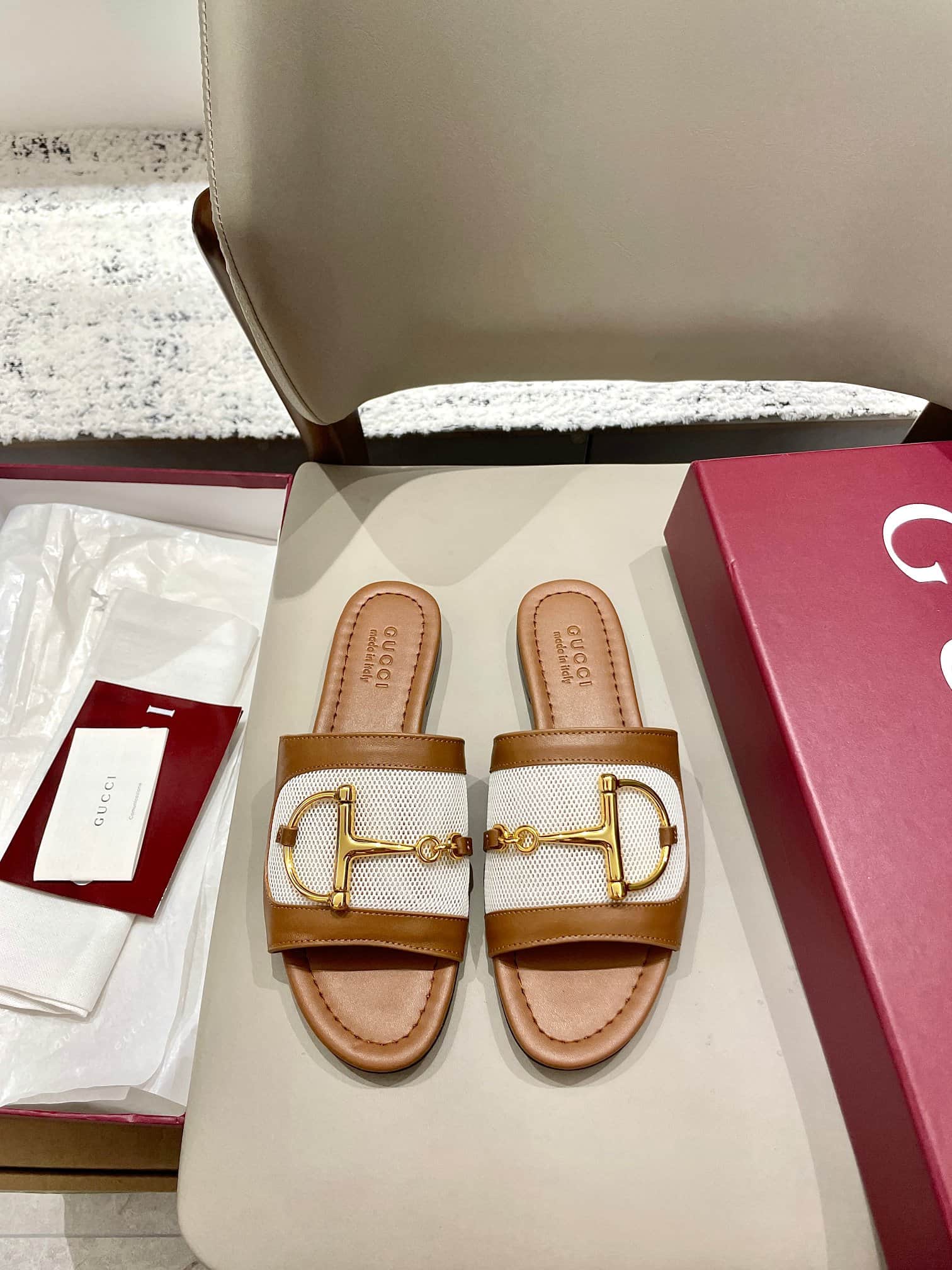 Gucci Women's slide sandal with Horsebit