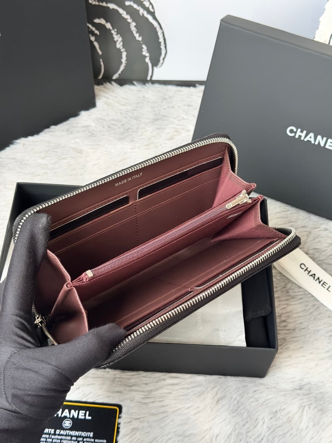 Chanel Classic Long Zipped Wallet A