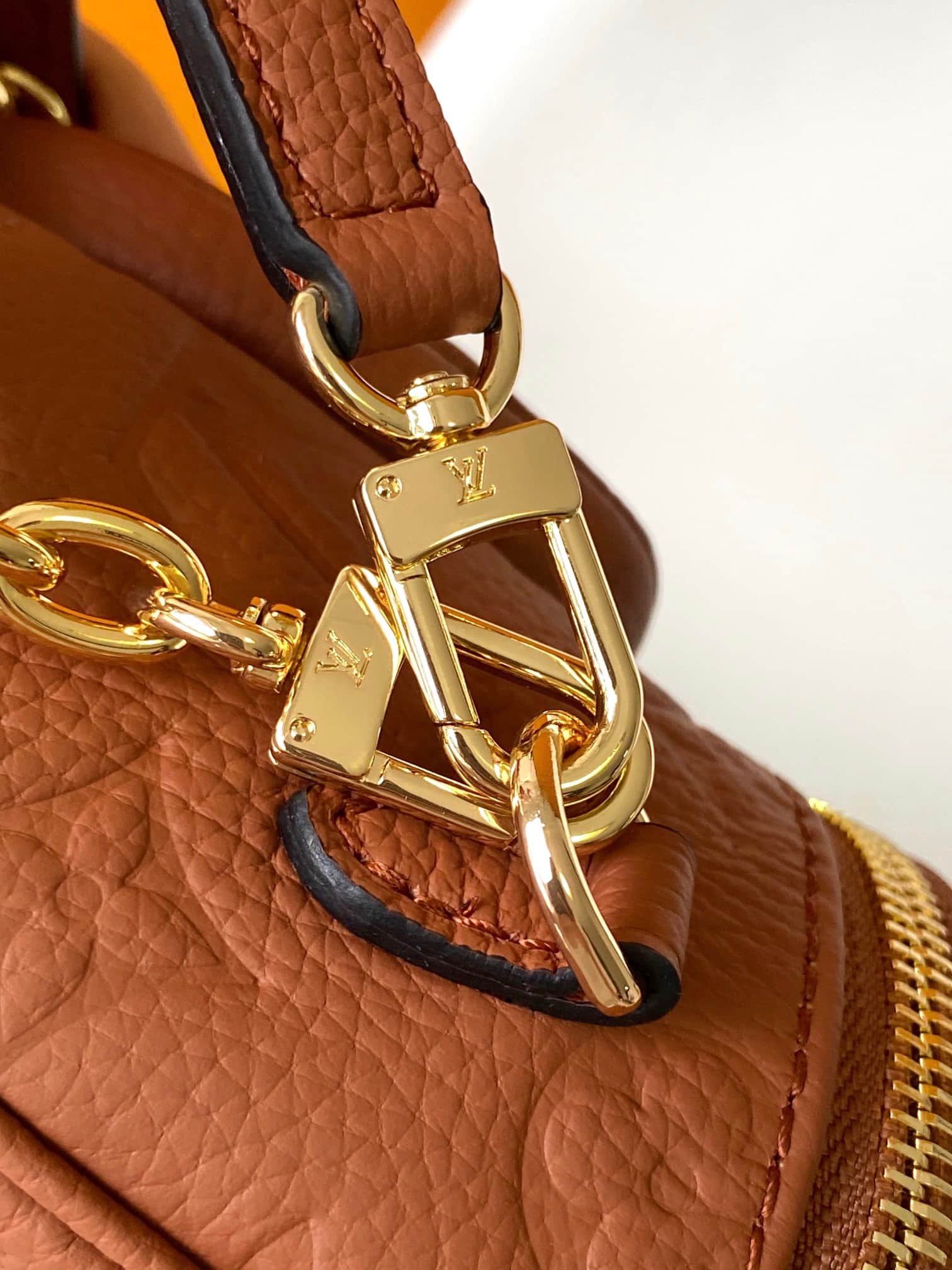 Louis Vuitton Mini Bumbag Cognac Monogram Empreinte Leather M12753 High
