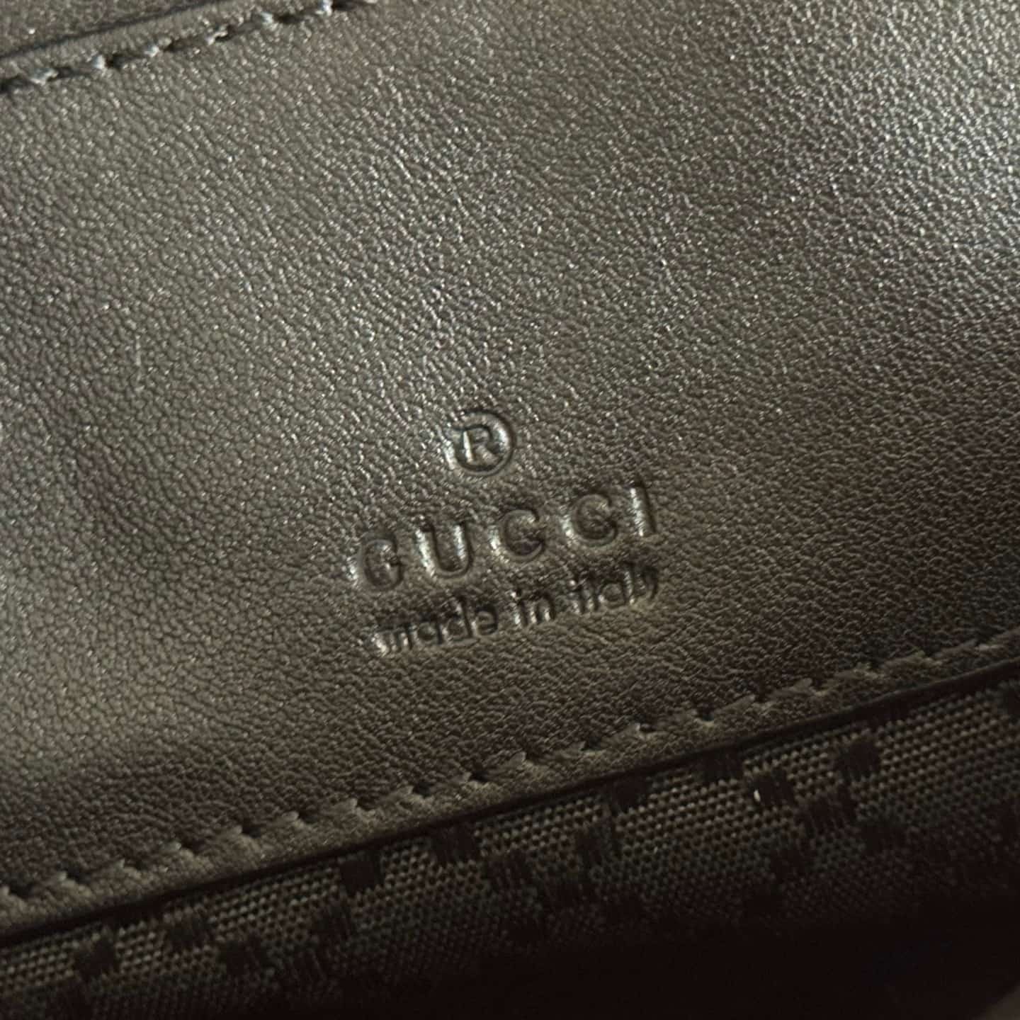 Gucci Web Trademark mini bag Black soft leather ‎867268 High