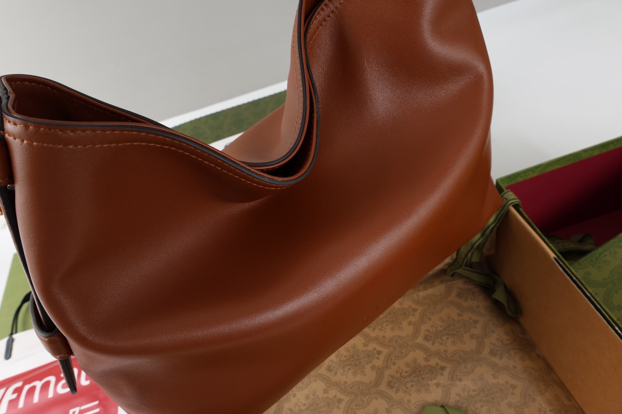 Gucci Beatrix medium tote bag Brown soft smooth leather ‎850926 High