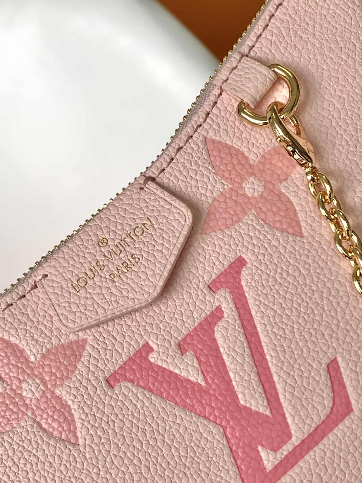 Louis Vuitton EASY POUCH ON STRAP Monogram Empreinte Leather M82346 High