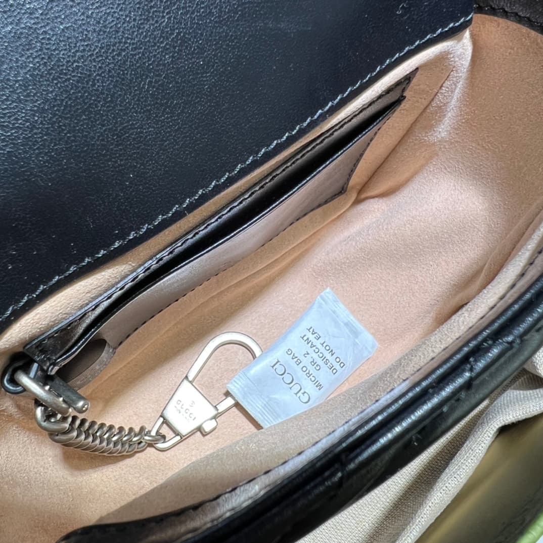 Gucci GG Marmont belt bag ‎739599 black High