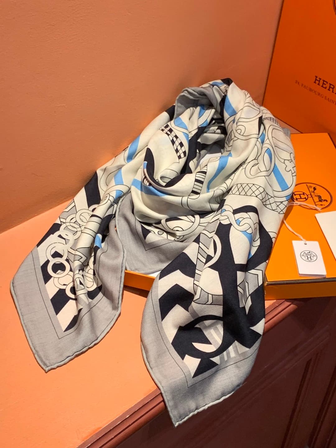 Hermes Panoplie Equestre silk scarf