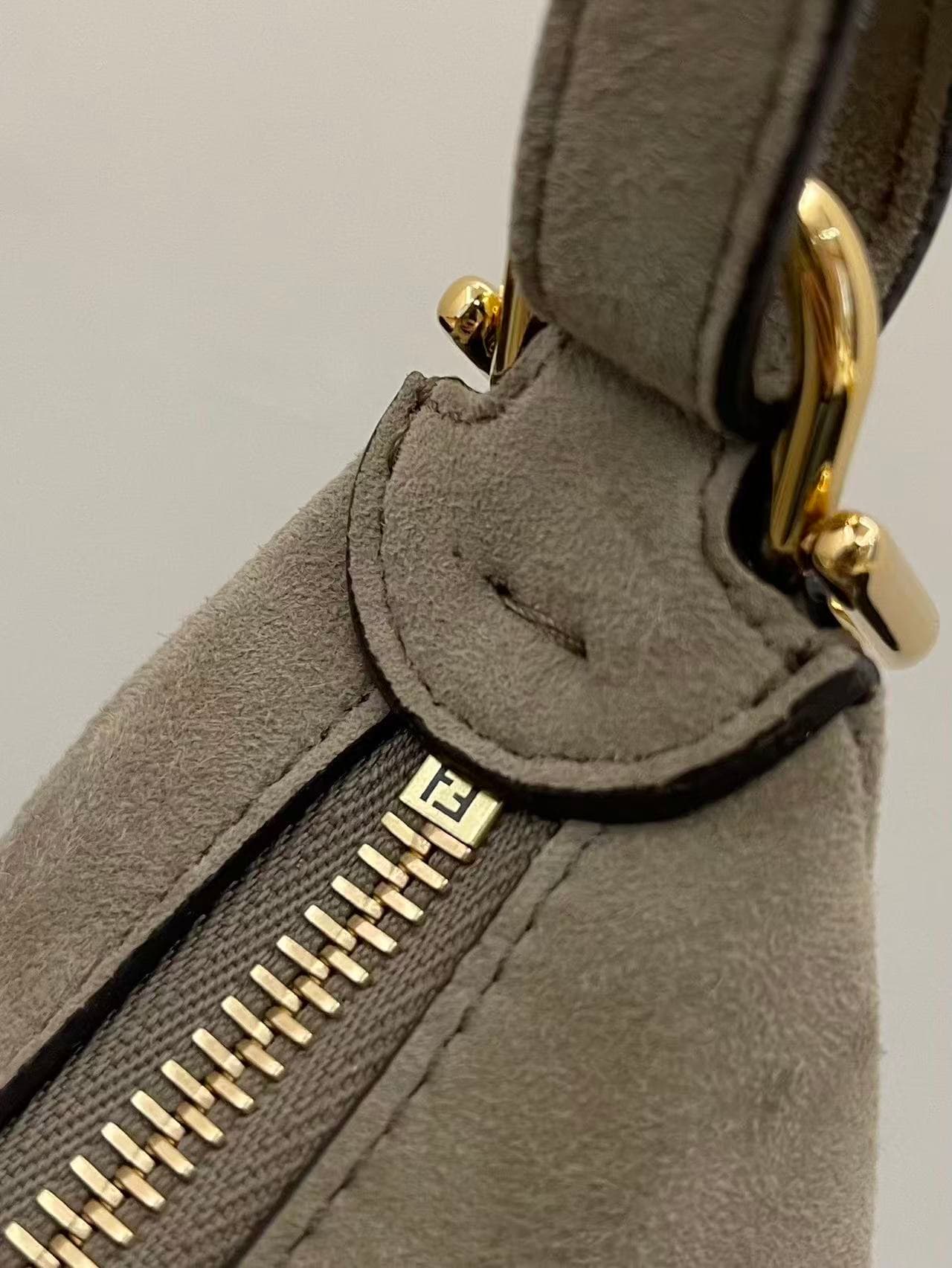 Fendigraphy Medium Suede Bag High