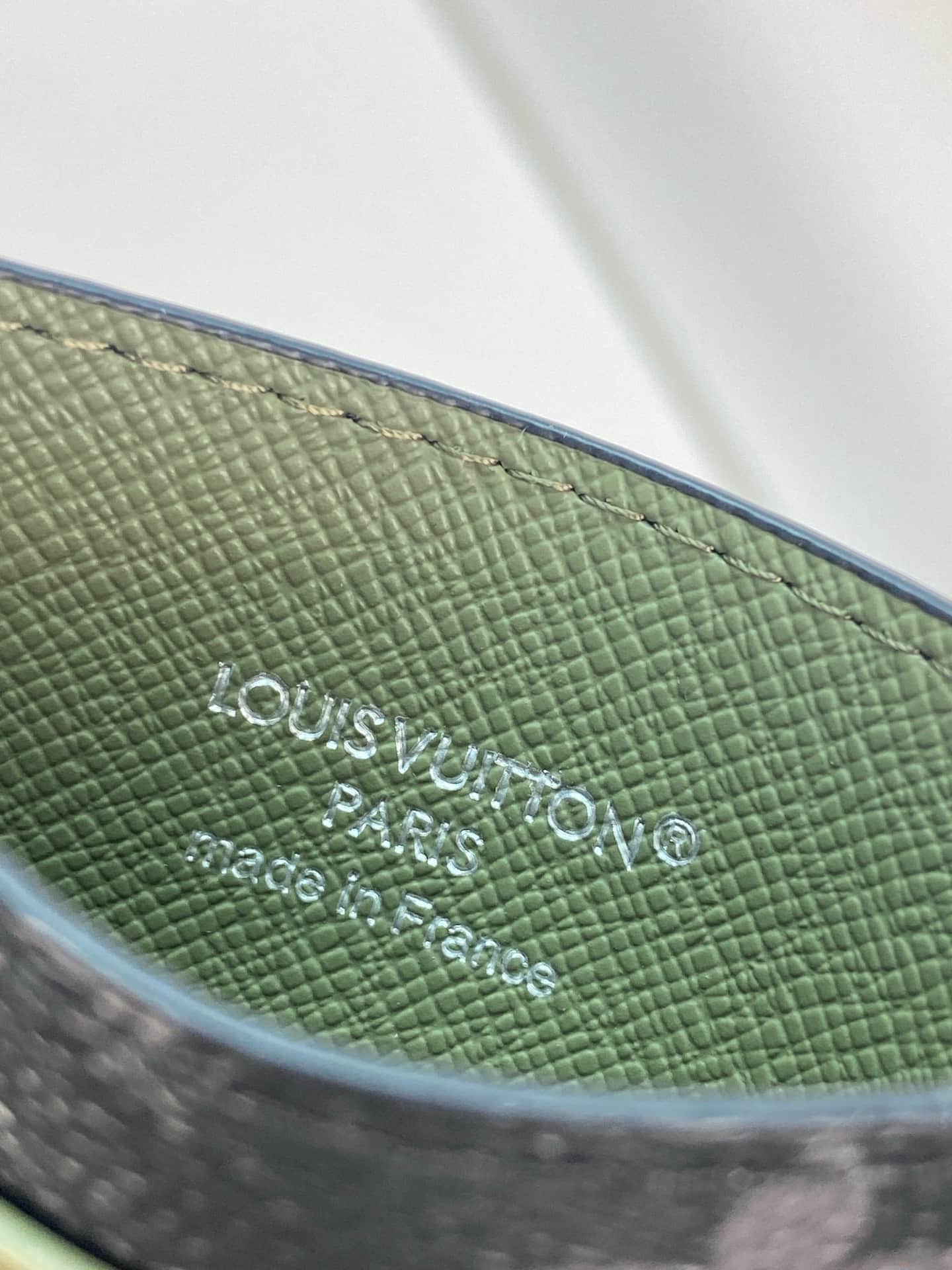 Louis Vuitton Double Card Holder Khaki Green Monogram Eclipse coated canvas M29768 High