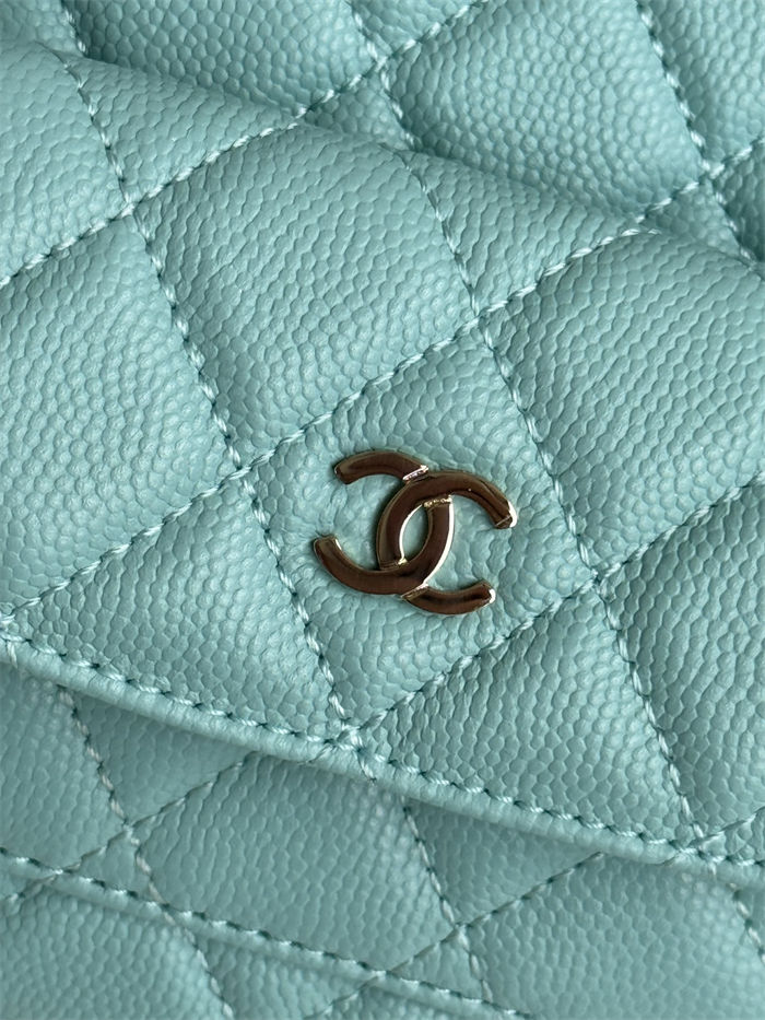 Chanel Mini Backpack Grained Calfskin Gold-Tone Metal AP3753 Mint A