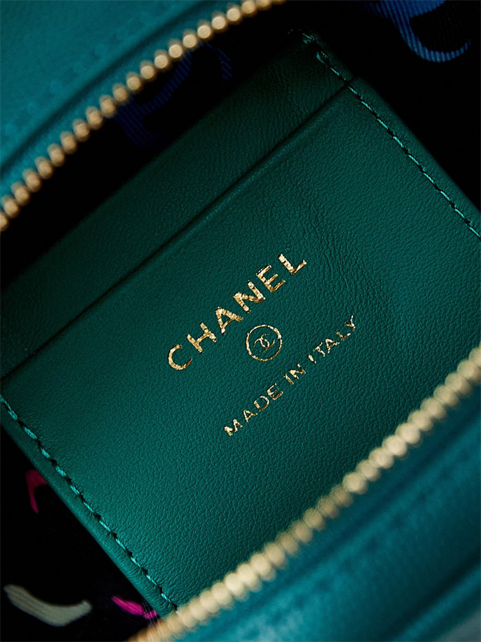 Chanel Mini Backpack Grained Calfskin Gold-Tone Metal AP3753 Olive A