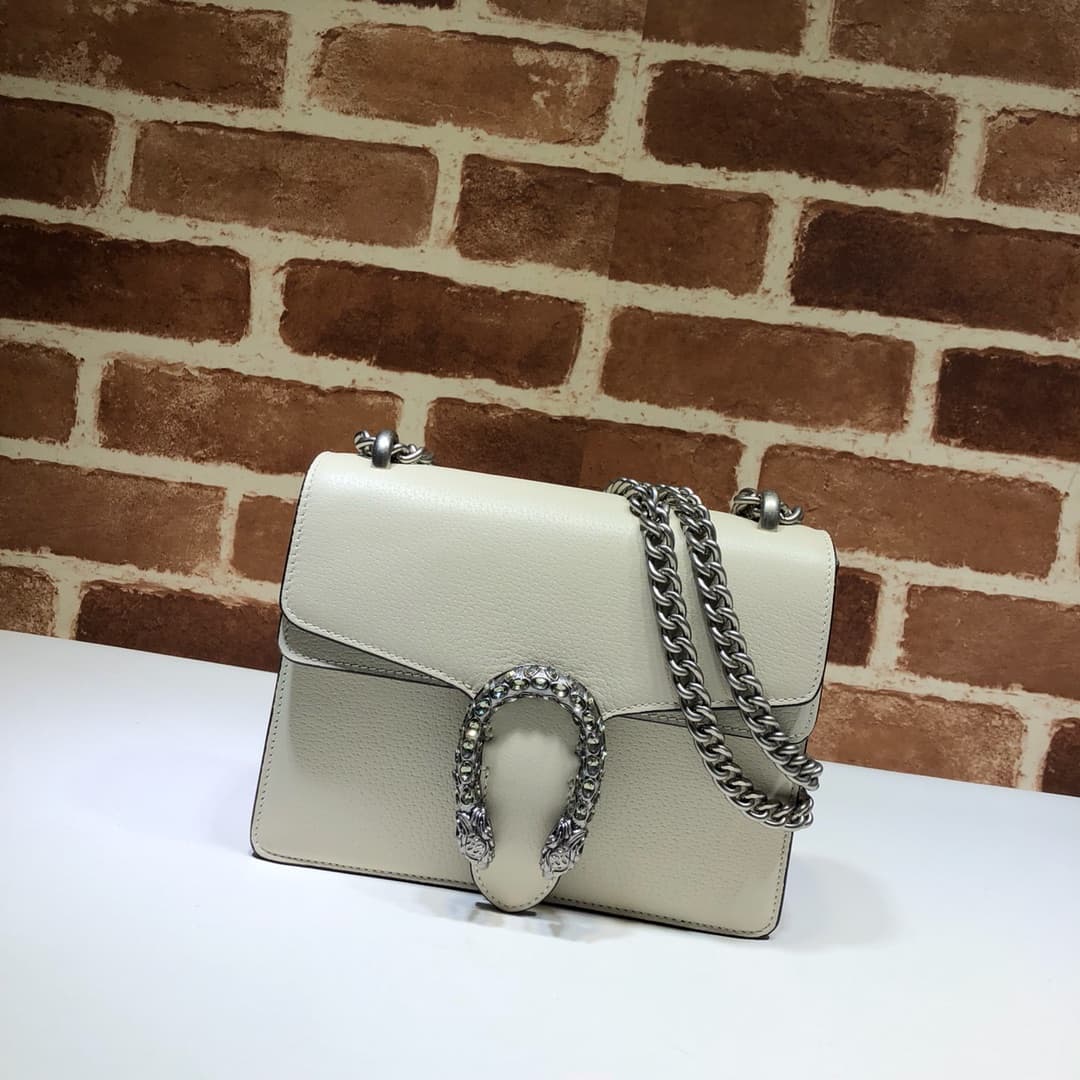 Dionysus Leather mini Bag 421970 White High