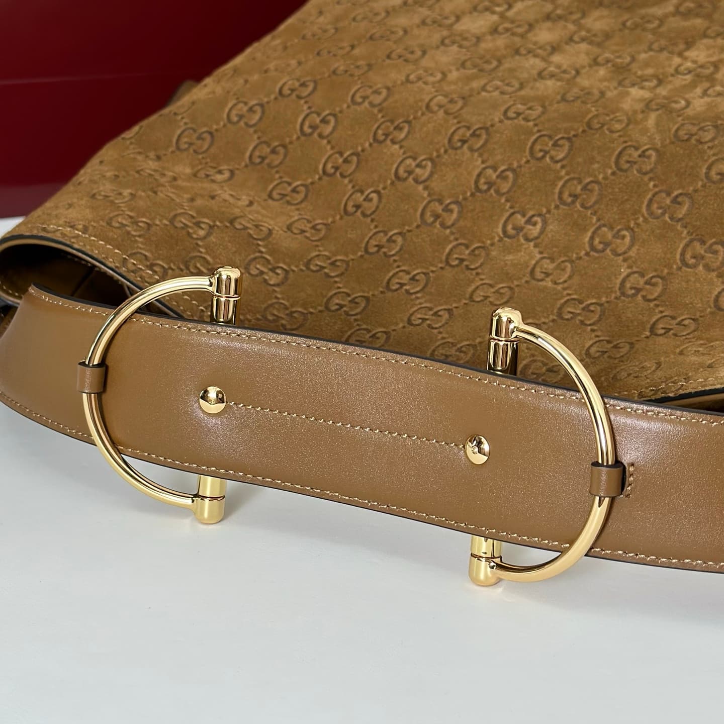 Gucci Beatrix large tote bag 850546 Brown GG Suede High