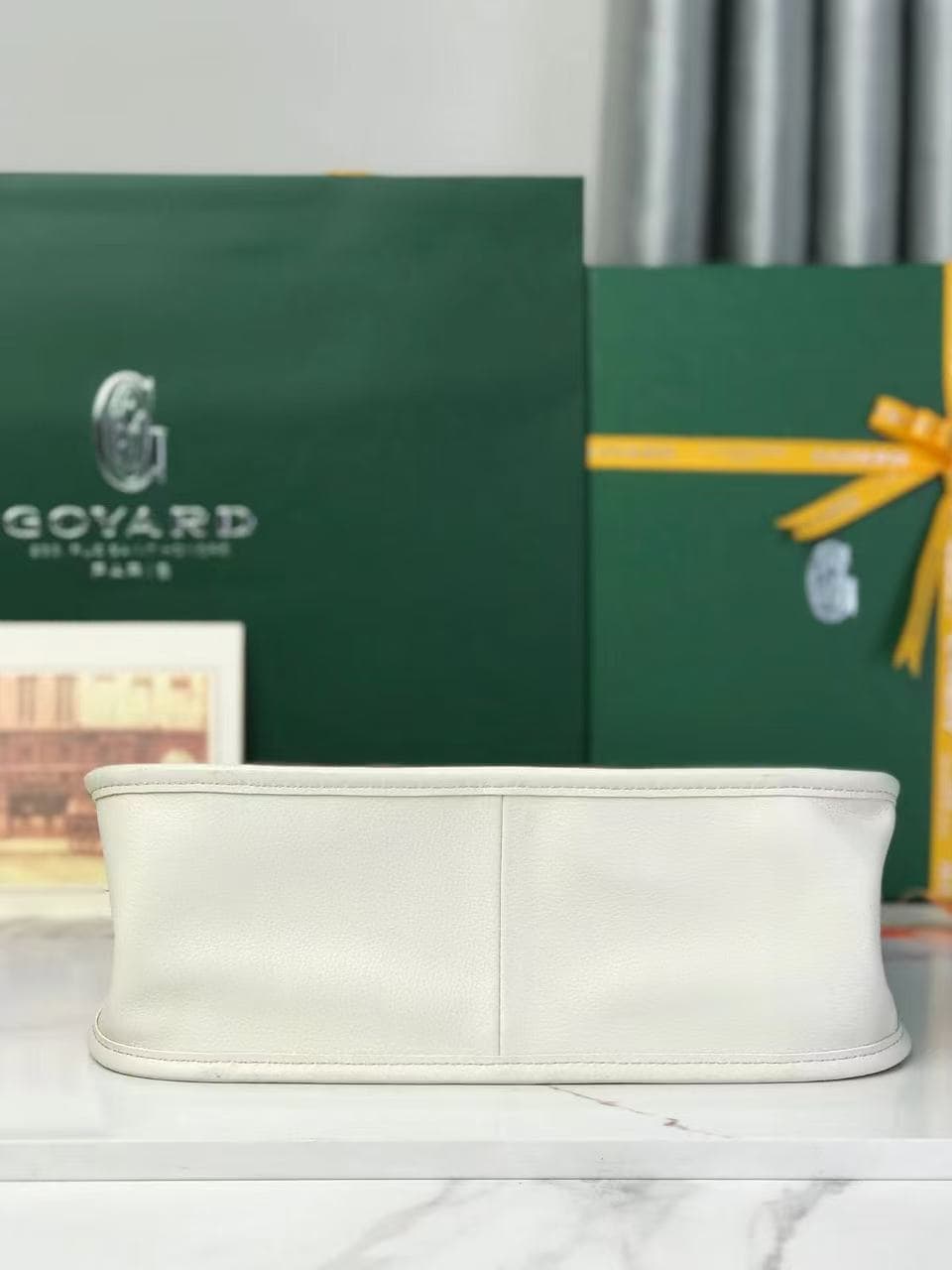 Goyard Musette PM bag in white Goyardine canvas High