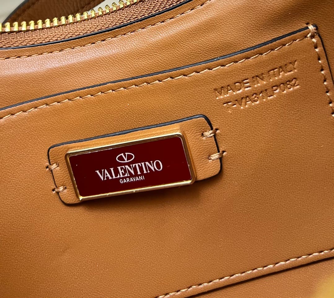 Valentino VLogo Signature Mini Hobo Bag In Jacquard Raffia With Cherryfic Pattern Mid