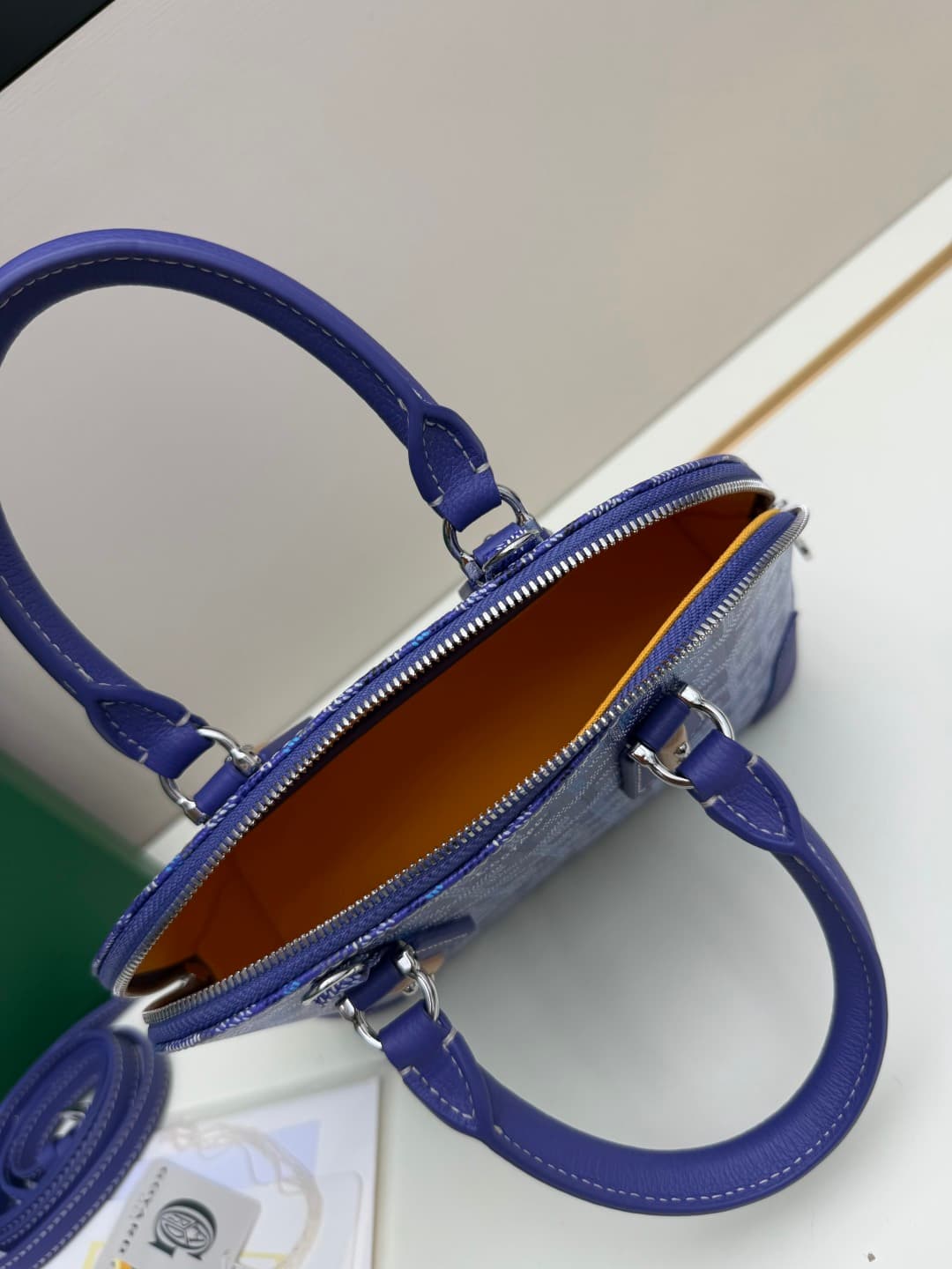 Goyard Vendôme mini bag in Goyardine coated canvas Blue High