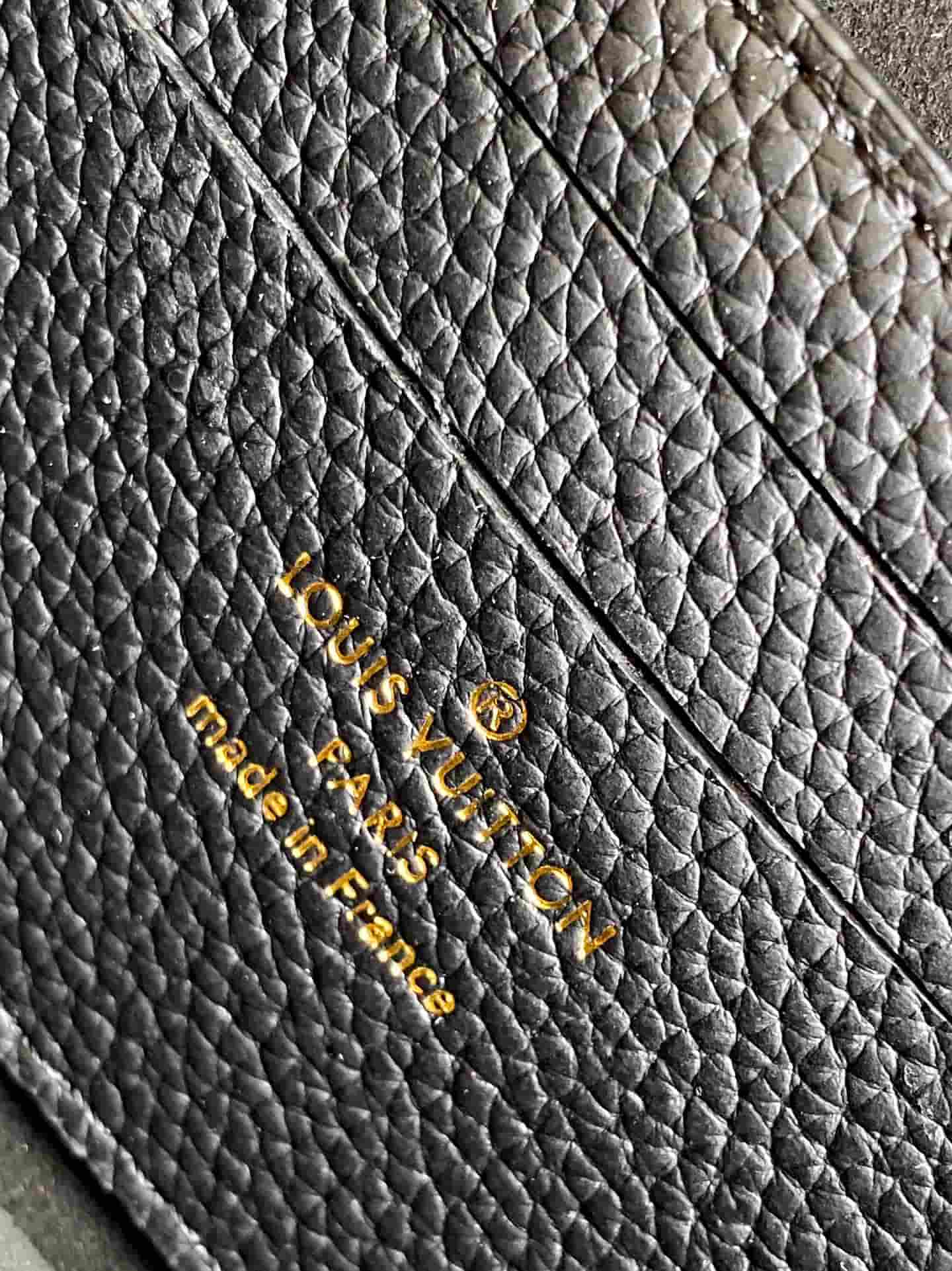 Louis Vuitton Wallet On Chain Lily Black Monogram Empreinte Leather M46919 High