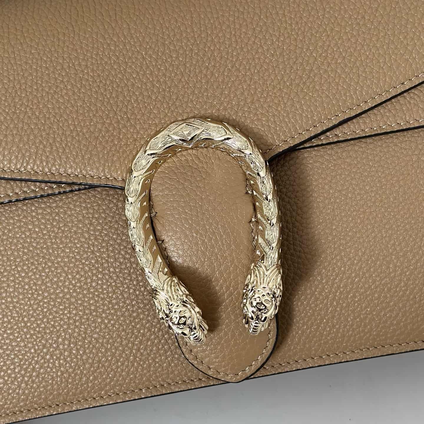 Dionysus Medium Shoulder Bag 795005 Beige Leather High