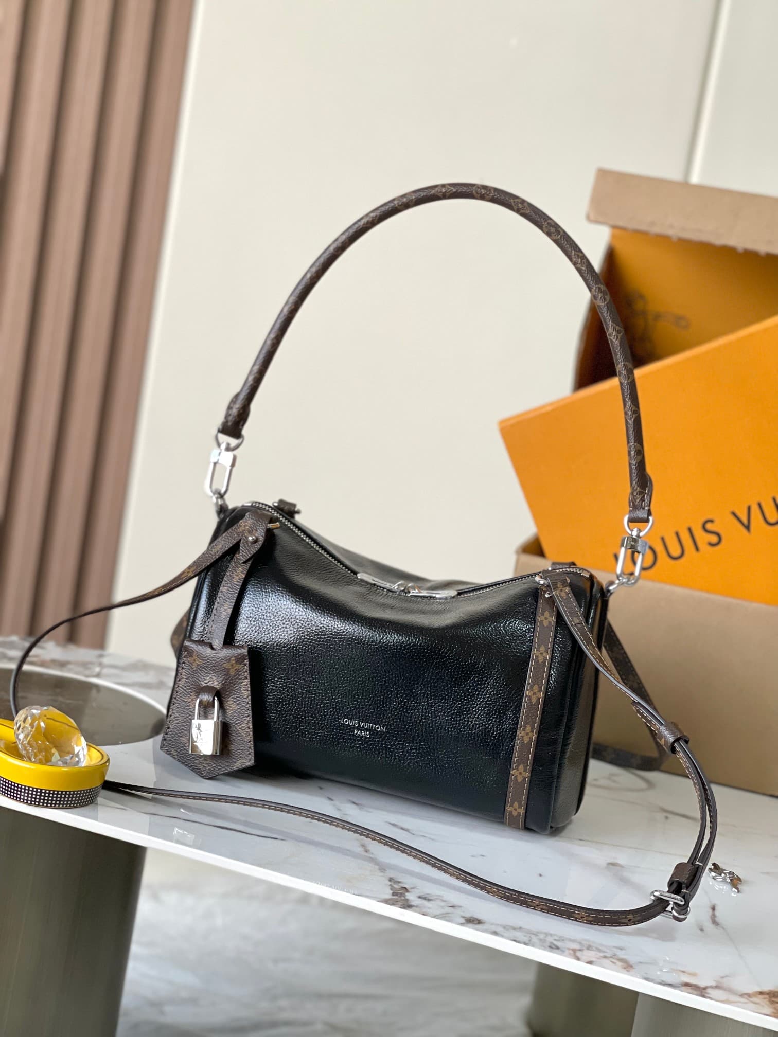 Louis Vuitton Express PM bag calfskin leather in black M27920 TOP