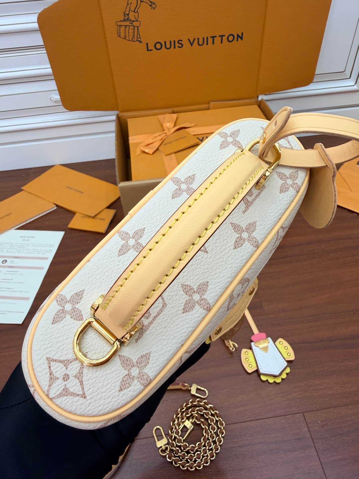 Louis Vuitton Vanity Chain Pouch Monogram Dune Coated canvas M29782 TOP