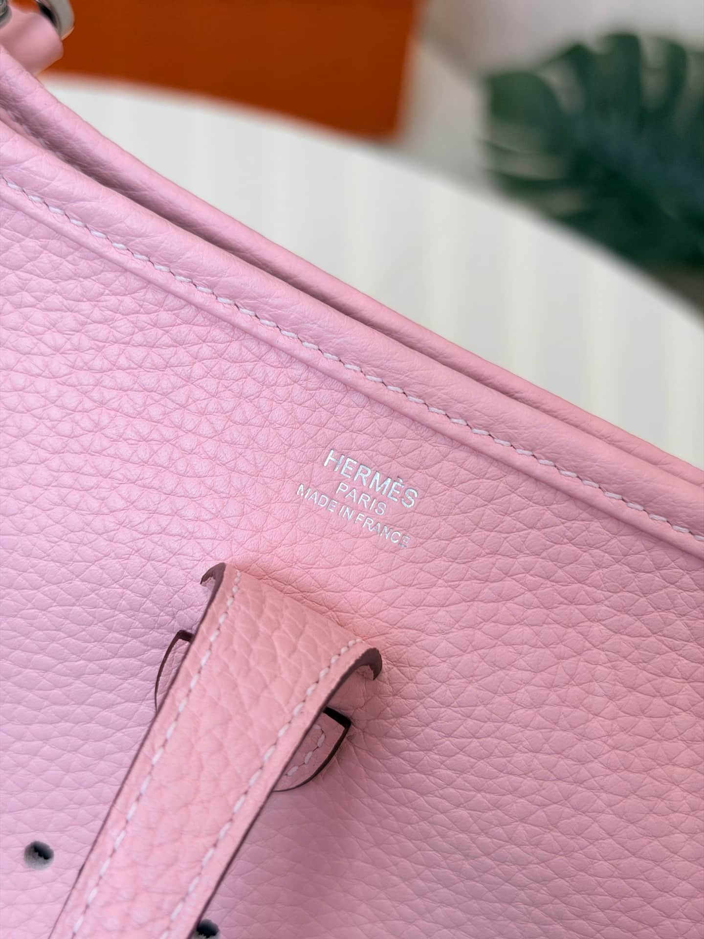 Hermes Evelyne Mini 23 Bag Calfskin In Pink WAX High