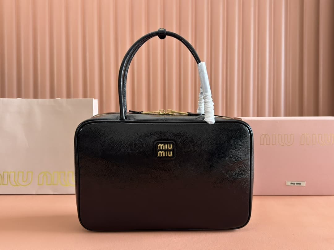 Miu Miu Beau Leather Top Handle Bag High