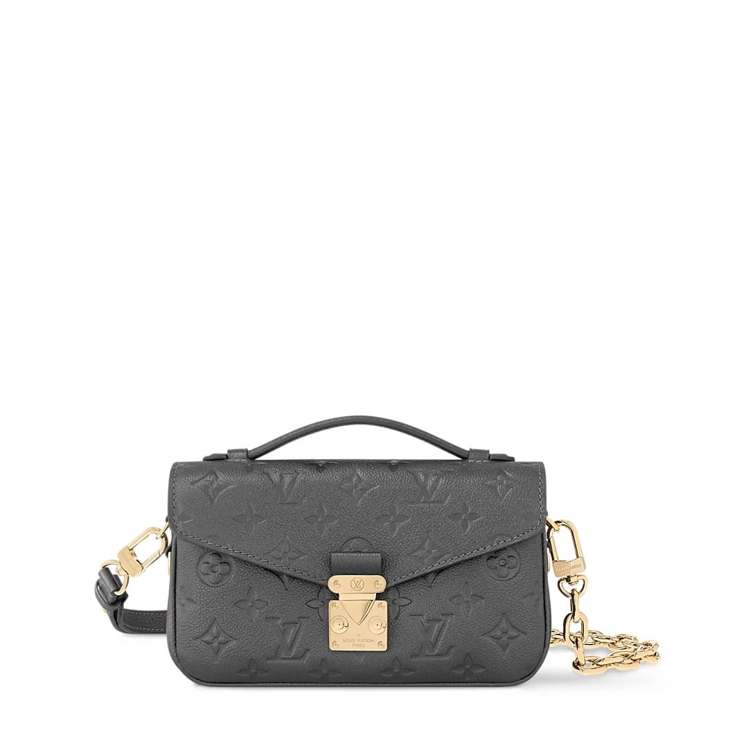Louis Vuitton Pochette Métis East West Gun metal Embossed grained cowhide leather M11998 TOP