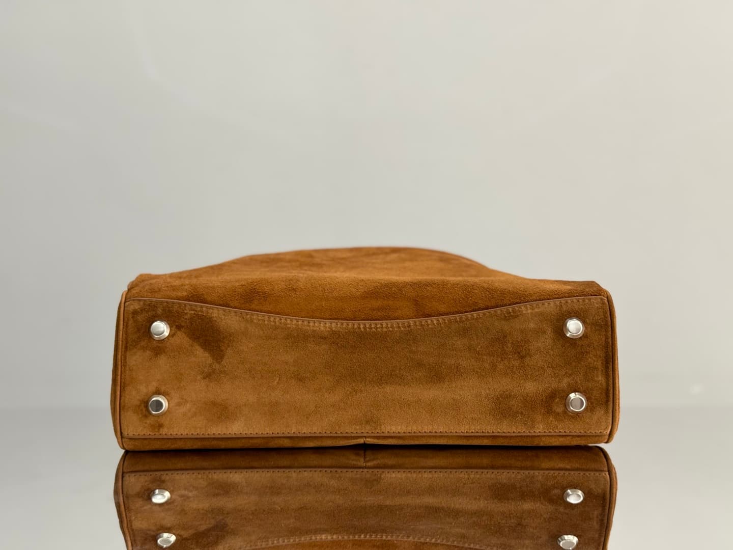 Balenciaga Rodeo Medium Bag in Camel Waxed Suede Calfskin With Silver-Tone Metal TOP
