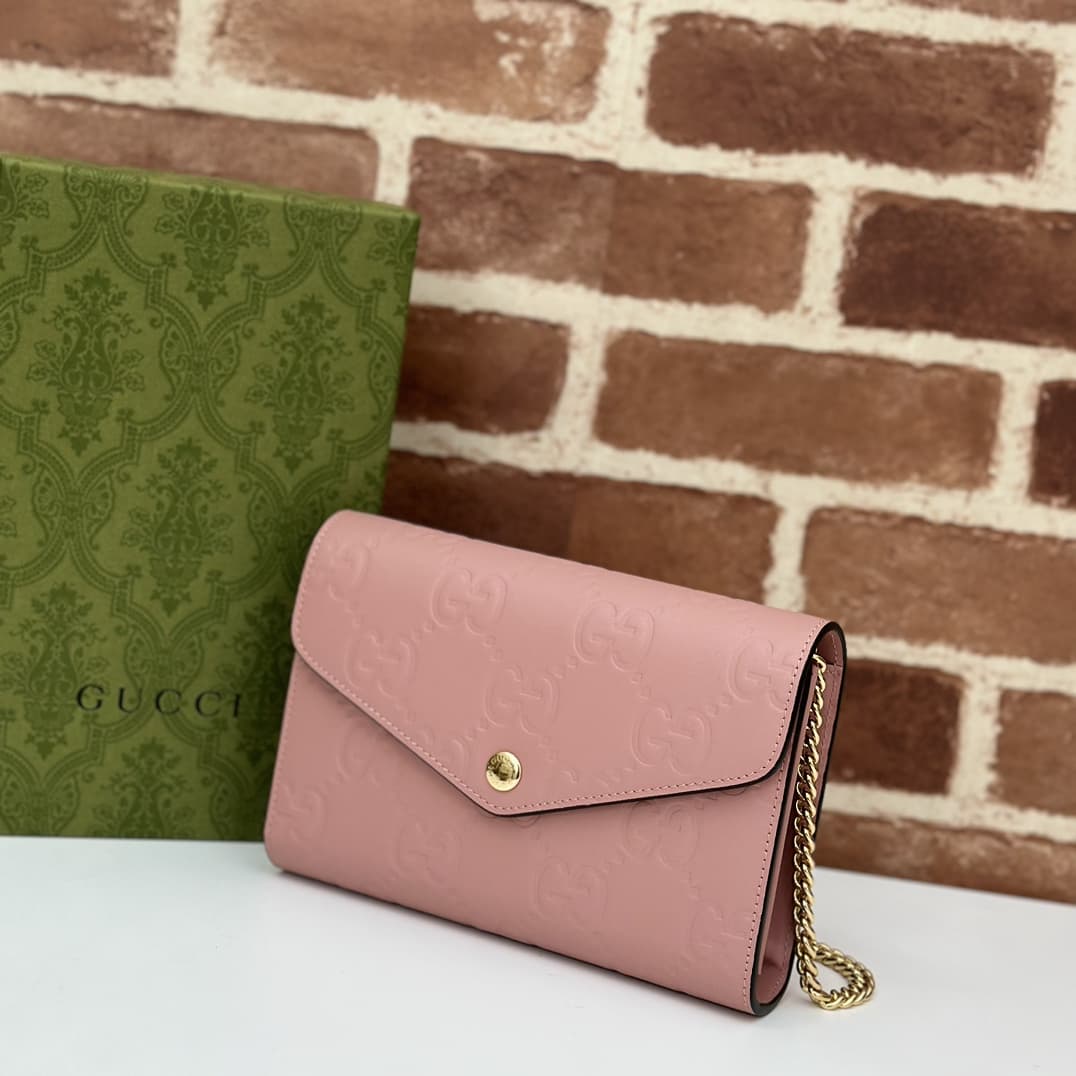 Gucci GG pochette in  GG leather 781555 High