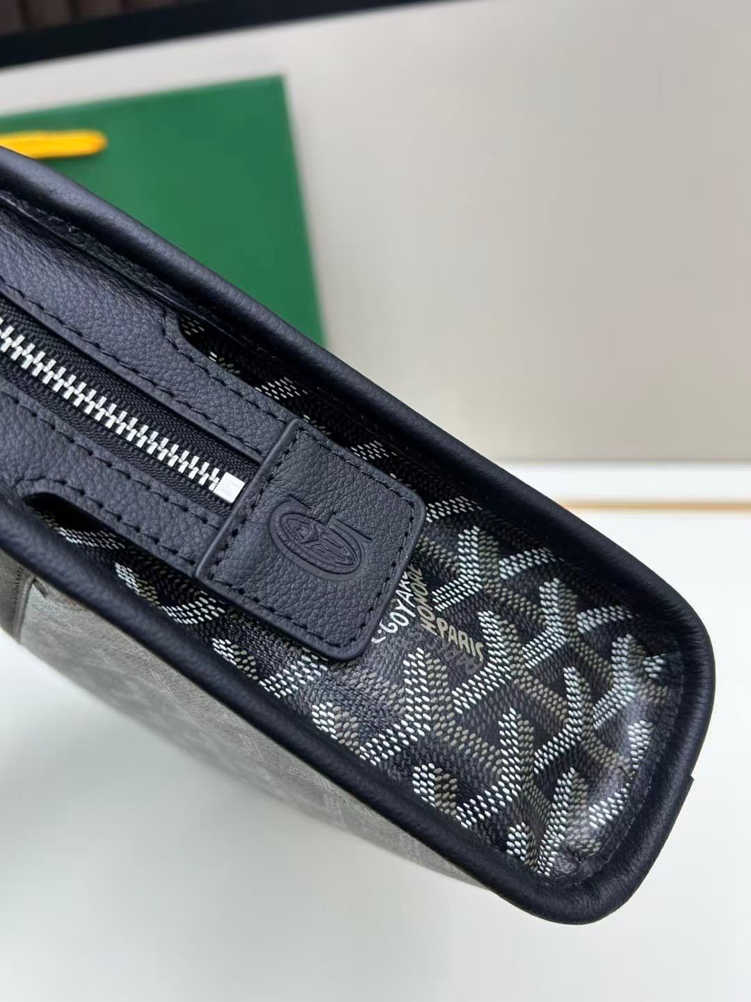 Goyard Jouvence Small Toiletry Bag in Navy Blue Goyardine Canvas High