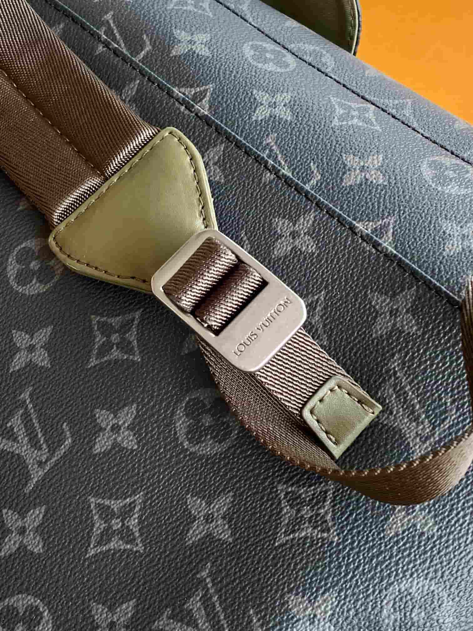 Louis Vuitton Christopher MM Khaki Green Monogram Eclipse coated canvas M28633 High