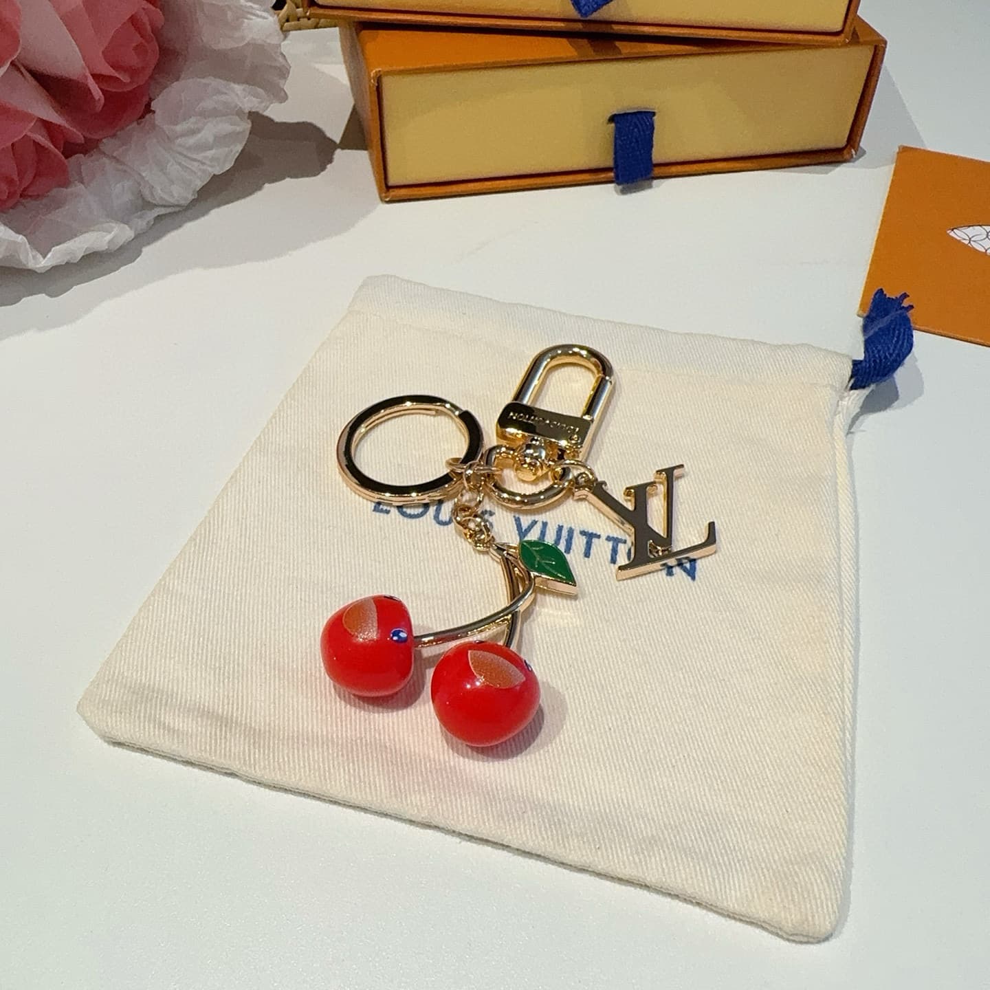 LV x Murakami Cerise Bag Charm M02476