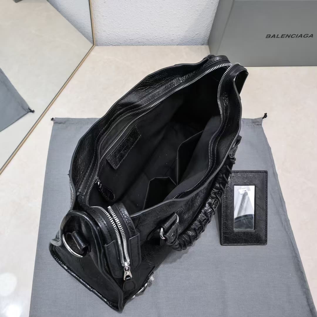 Balenciaga Women's Le City First Bag in Black High