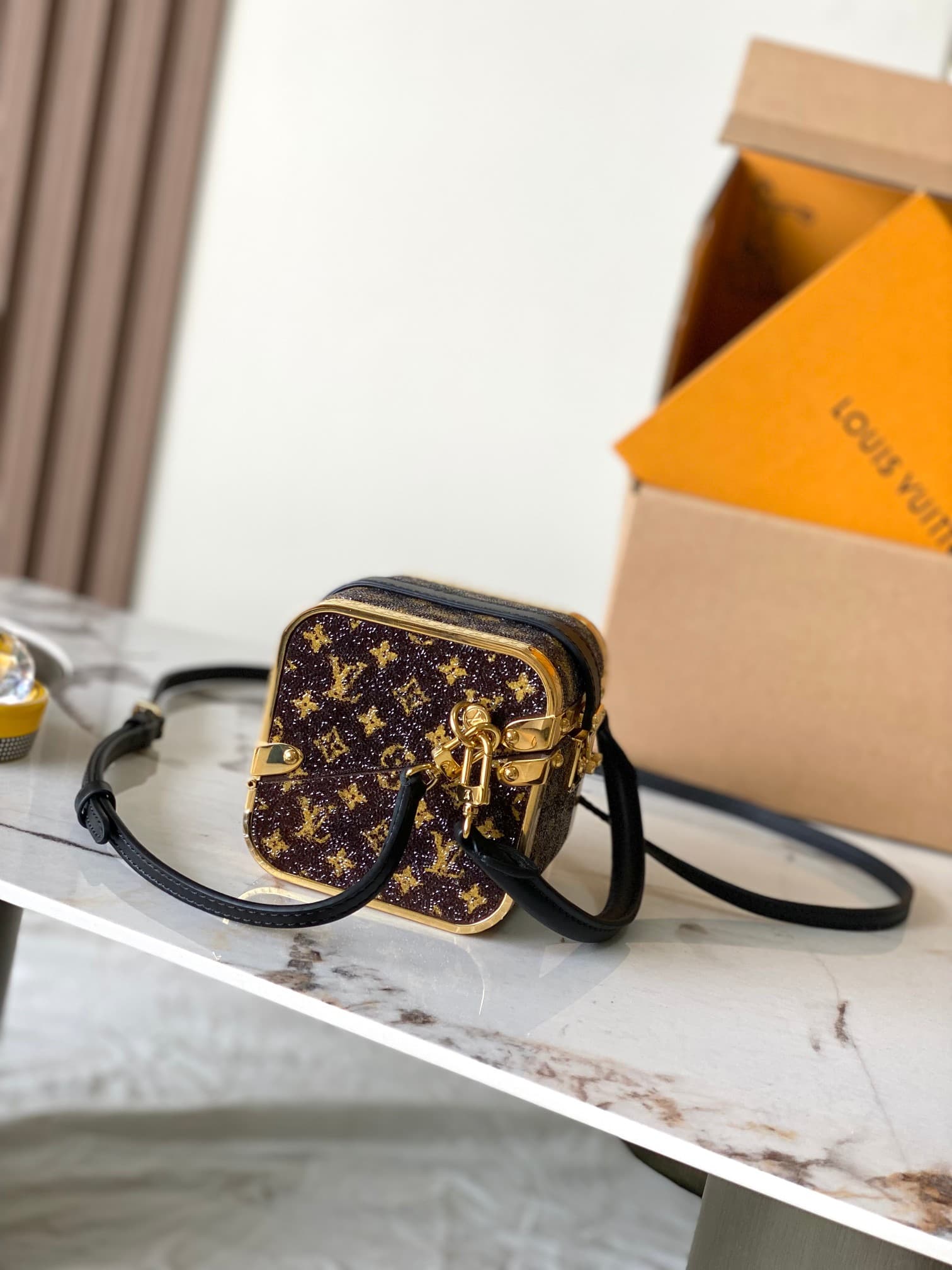Louis Vuitton Treasure Box Crystals on textile Cowhide-leather and metallic trim M83089 TOP