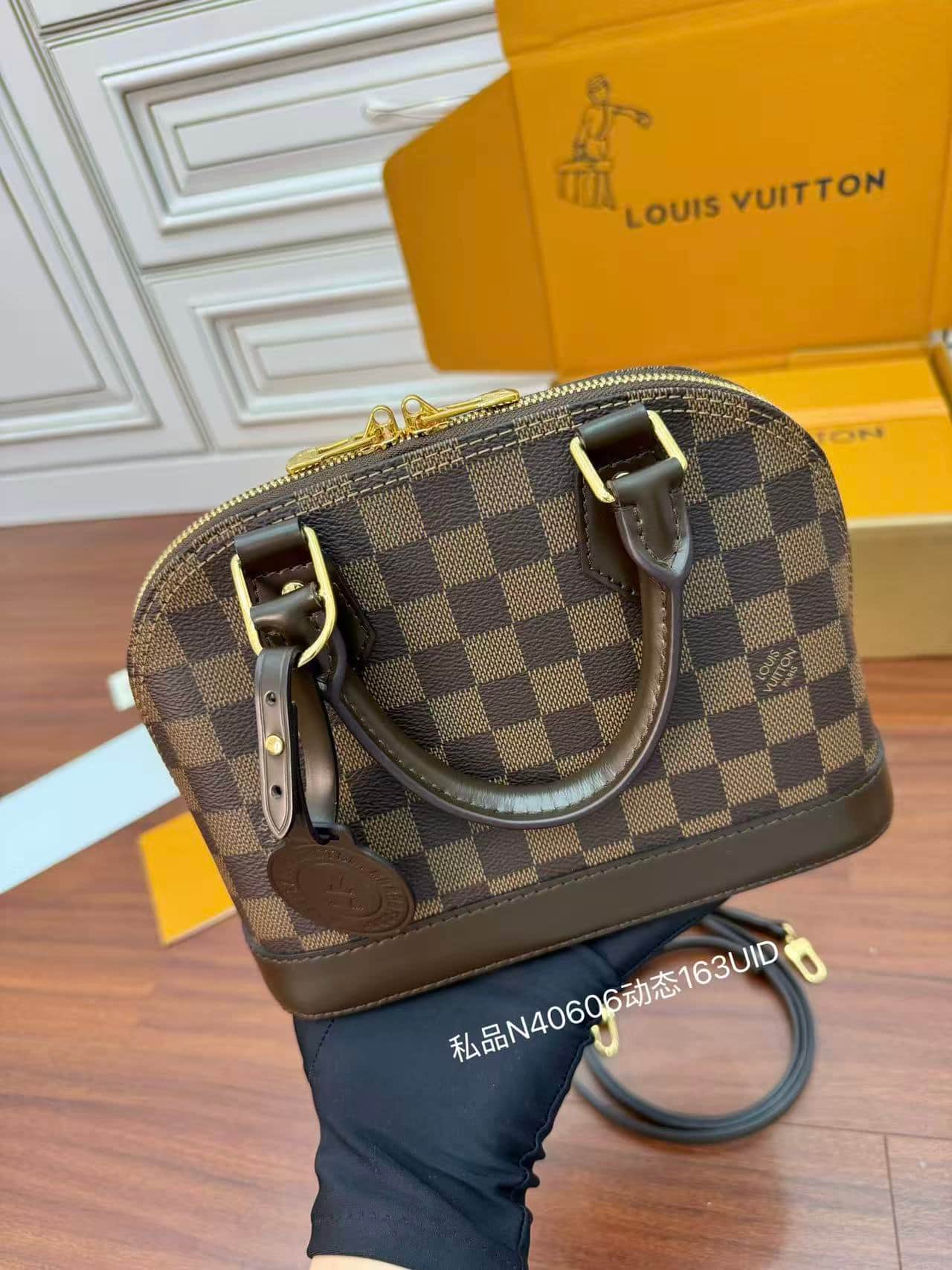 Louis Vuitton Alma BB Bag Damier Ebene N40606 Top