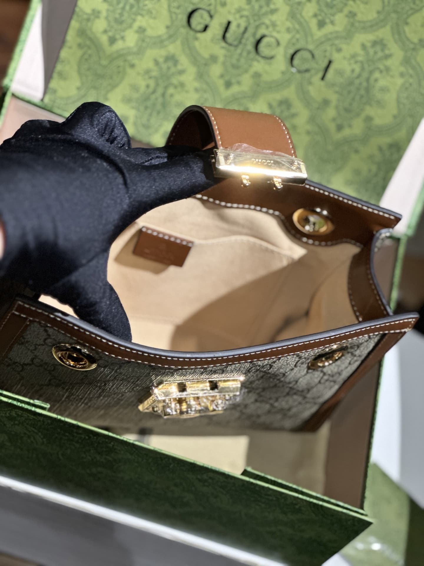 GUCCI PADLOCK MEDIUM TOTE BAG ‎498156