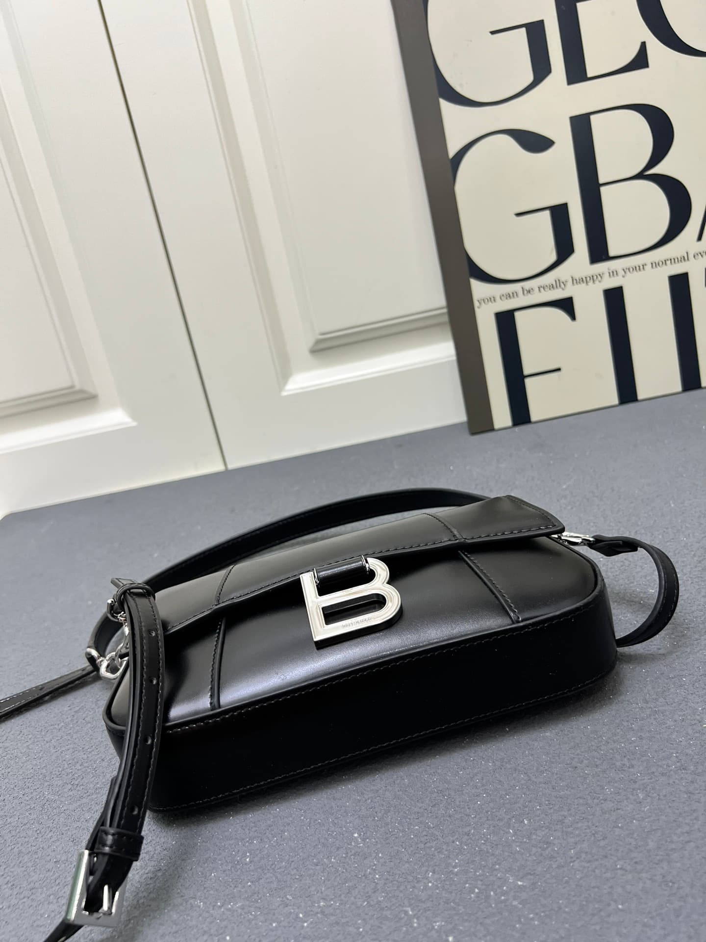 Balenciaga Hourglass sling bag balck High