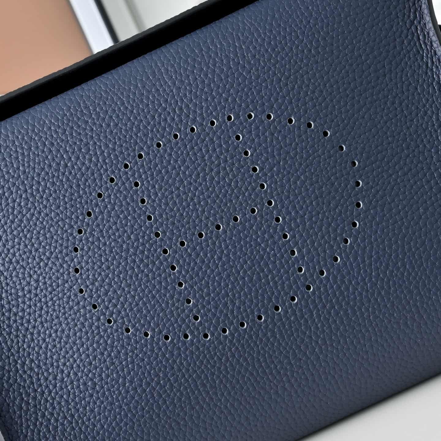 Hermès Videpoches Bag Togo Leather In Navy Blue WAX High