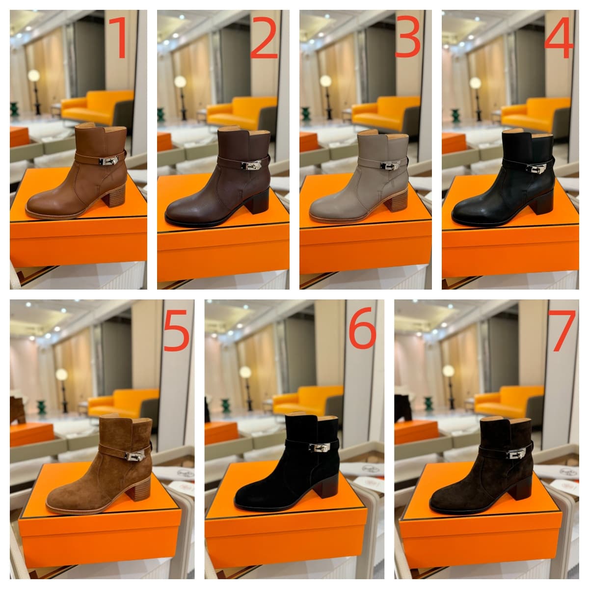 Hermes Frenchie 50 ankle Boots Shoes Women